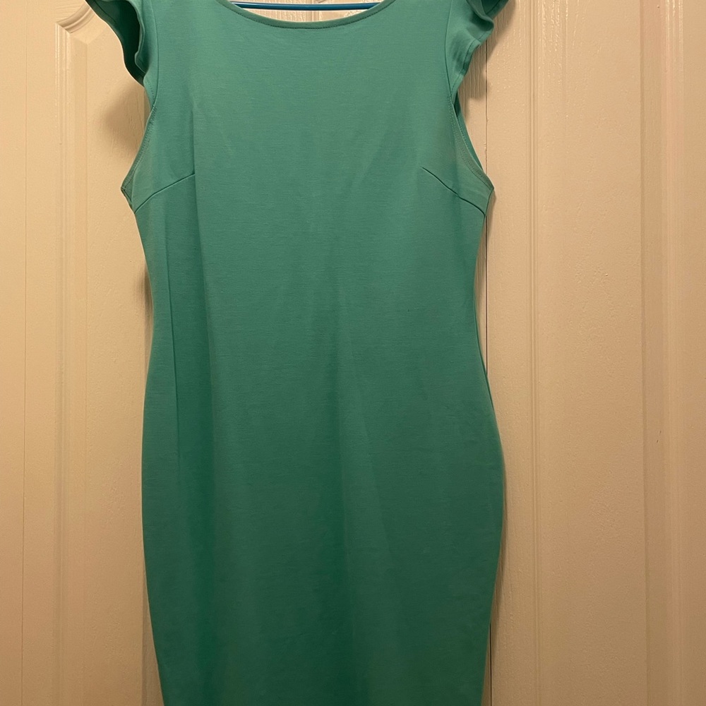 Green plus size dress